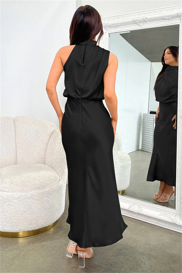 Women's Elegant Satin Long Dress