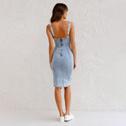 Casual Chic Denim Midi Dress