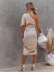 Off-Shoulder Elegant Cocktail Dress