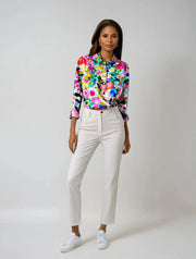 Stylish Floral Print Blouse