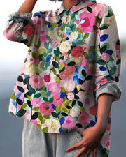 Stylish Floral Print Blouse